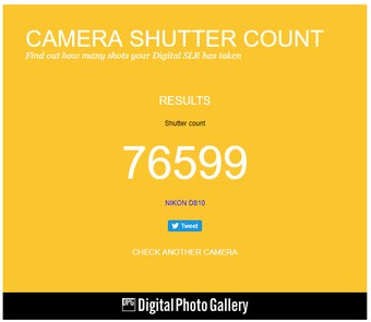 How to find out the mileage of a canon and nikon camera, how to check the mileage of a camera through software?