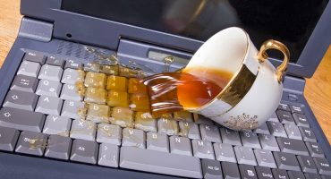 What to do if you spill tea on a laptop keyboard